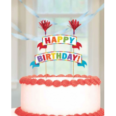 Ozdoba na tortu Happy Birthday