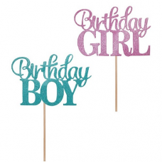Ozdoba na tortu Birthday Boy/Girl