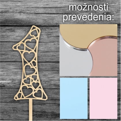 Tortový zápich Číslo 1