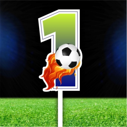 Tortový zápich Číslo 1 Futbal