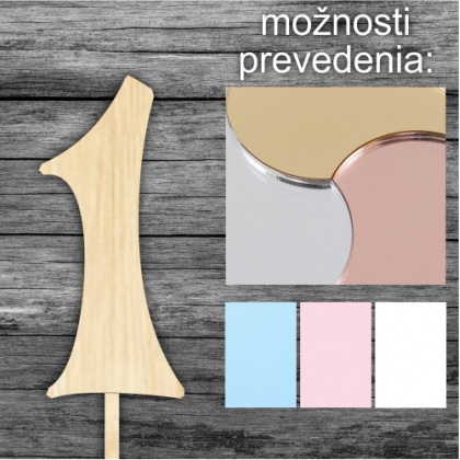 Tortový zápich Číslo 1