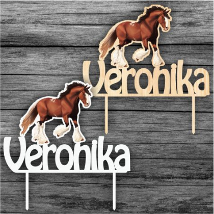 Zápich na tortu Kôň s menom