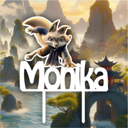 Zápich na tortu Kung Fu Panda s menom