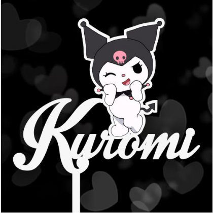 Zápich na dort Kuromi se jménem