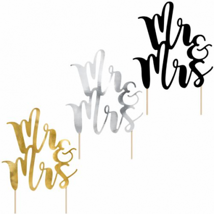 Ozdoba na tortu Mr & Mrs