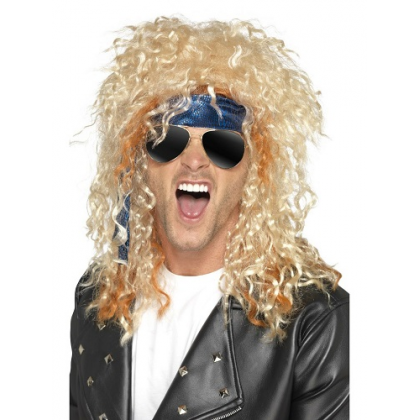 Rocková parochňa blond s okuliarmi