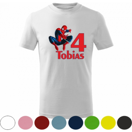 Tričko Spiderman s menom