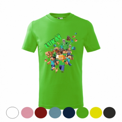 Tričko Minecraft s menom