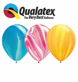 Latexové balónky Qualatex Mramor